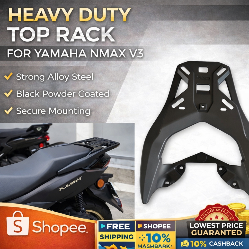 Nmax V2 V3 Top Box Bracket Heavy Duty Monorack More Stabilize Top Box ...
