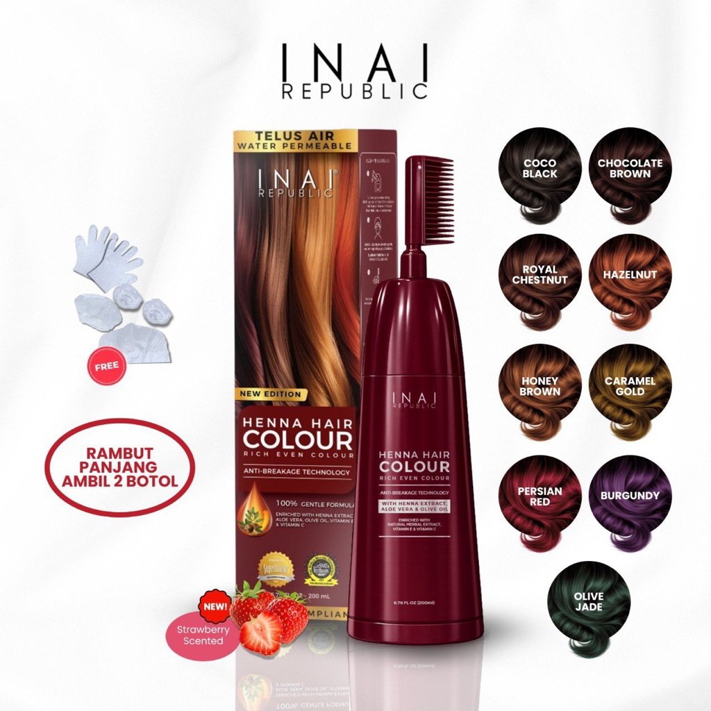 INAI PEWARNA RAMBUT - HENNA HAIR COLOR INAI REPUBLIC | Shopee Malaysia