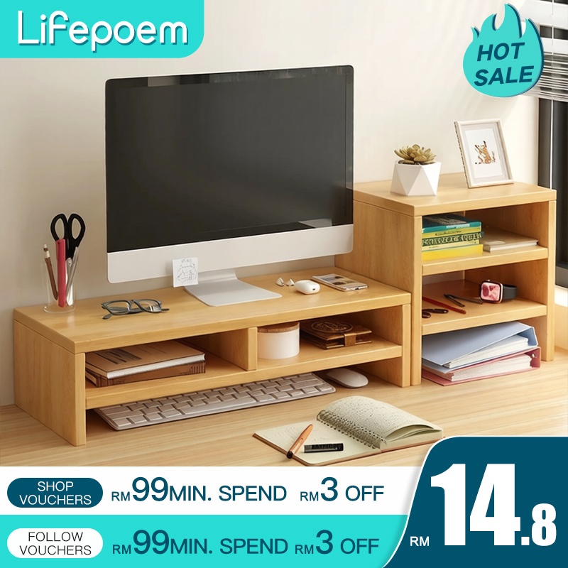 Monitor Stand Desk Organizer Rack Laptop Stand Monitor Rack Table Rack ...