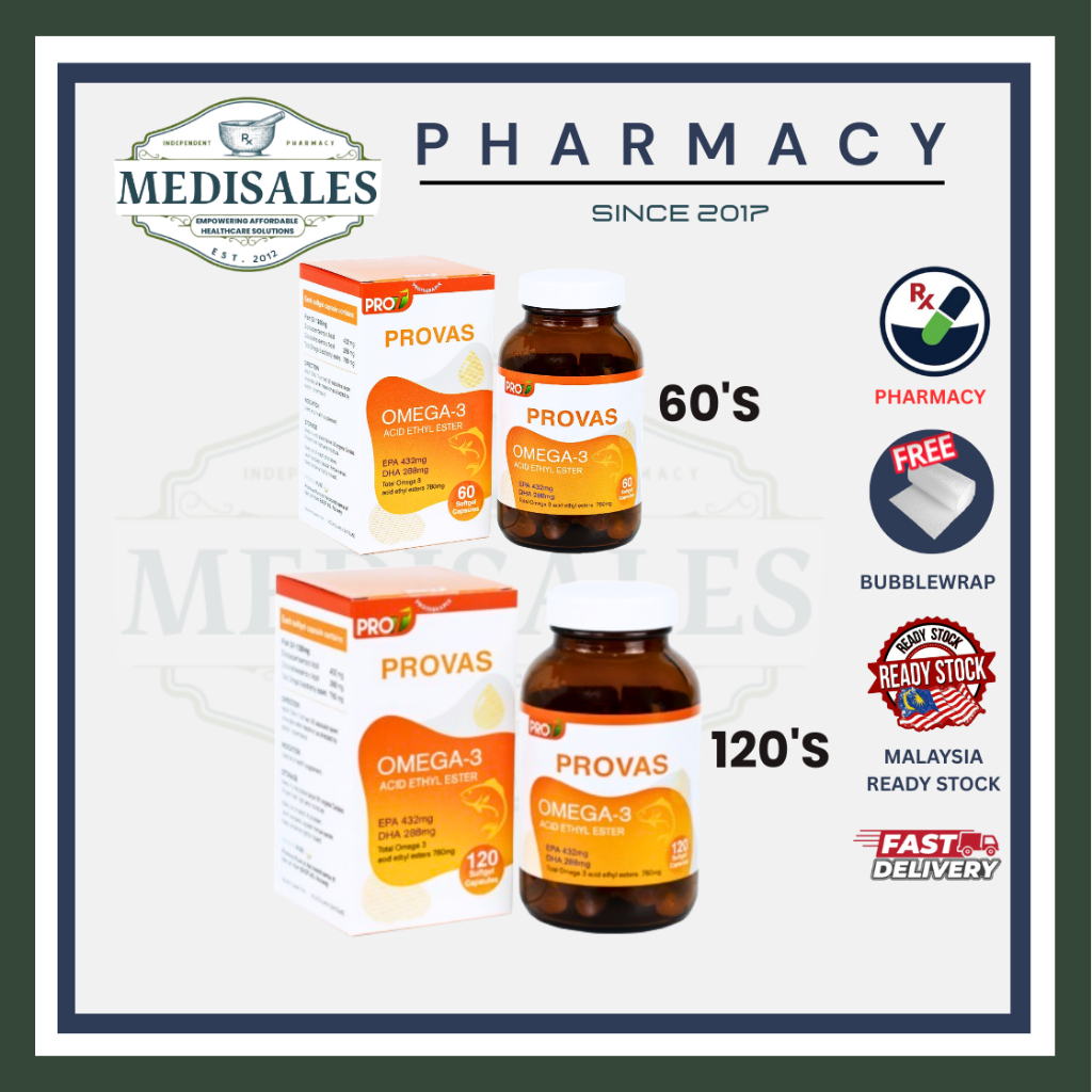 PROVAS OMEGA 3 FISH OIL 1200MG 60'S | 120'S | Shopee Malaysia