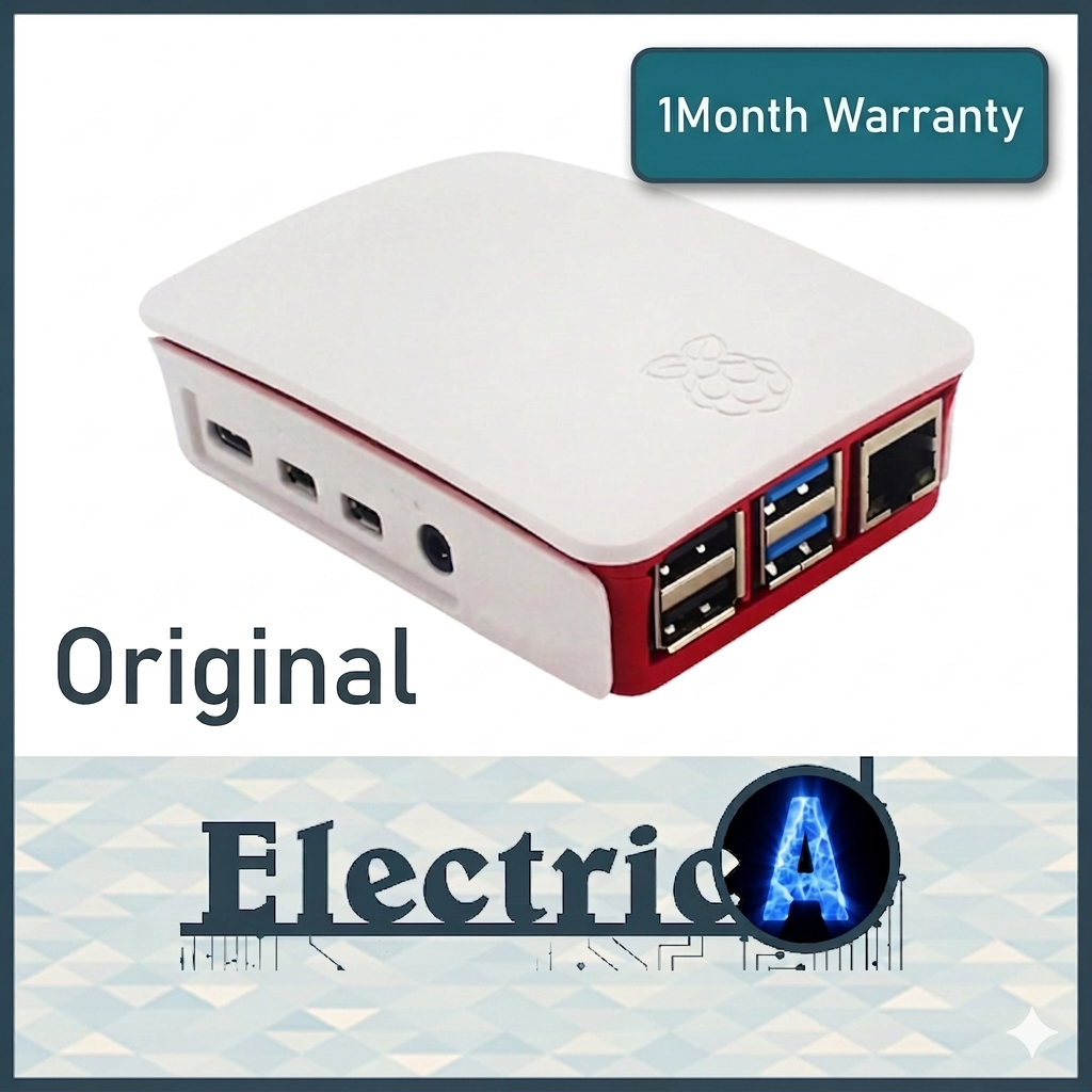 (Original Case + 1Month Warranty) Raspberry Pi 4 Enclosure Raspberry Pi Box Shell Cover Official Case [ElectricA]