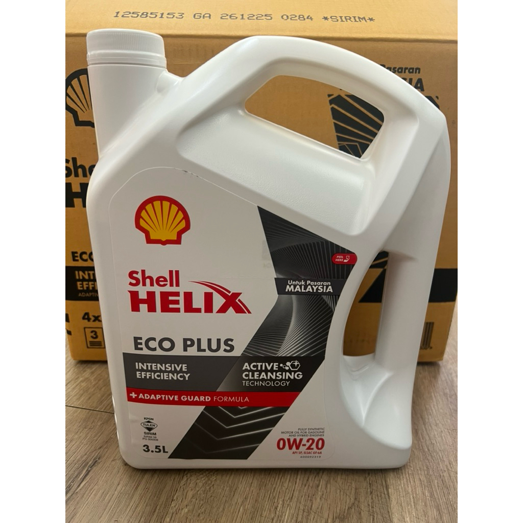 Shell Helix ECO 0W-20 Fully Synthetic Engine Oil 0W20 ( 3.5L ...