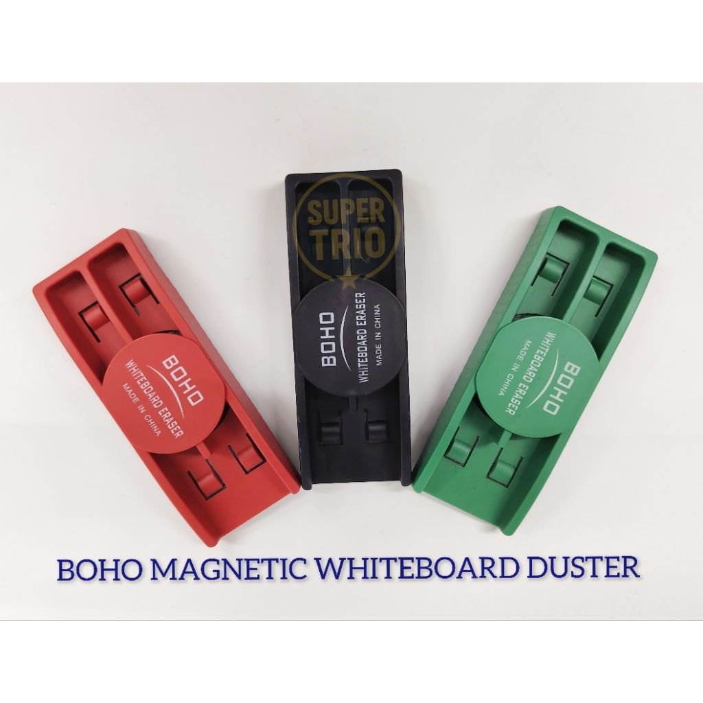 BOHO MAGNETIC WHITEBOARD DUSTER W/HOLDER**PEMADAM PAPAN PUTIH | Shopee ...