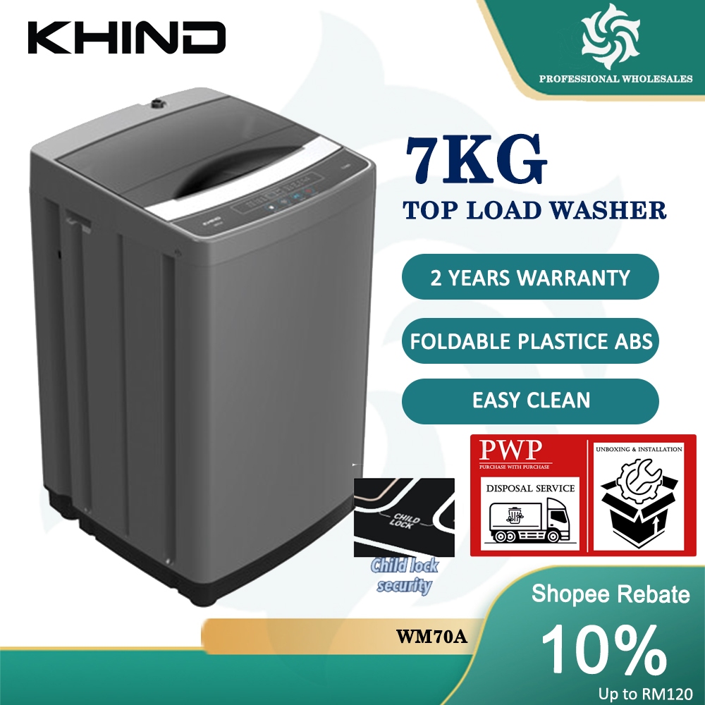 Khind Fully Auto Washing Machine Washer (15 kg/ 12 kg/10 kg/8 kg/7kg ...