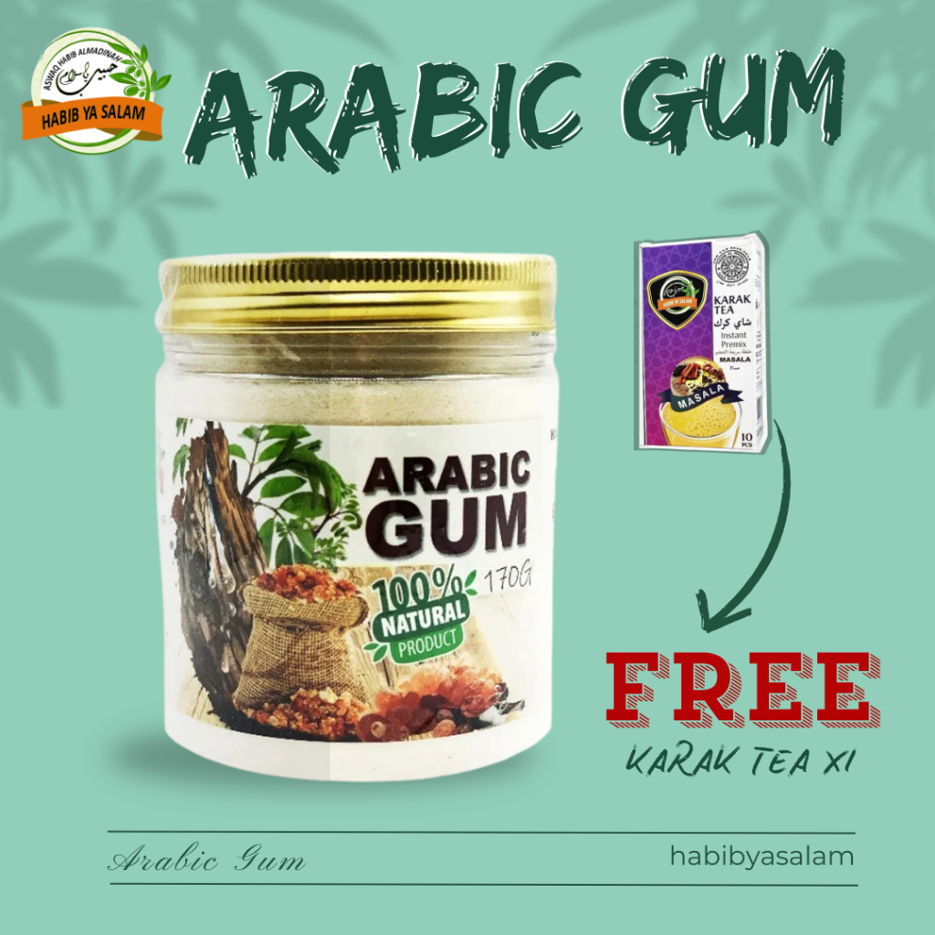 ARABIC GUM POWDER 170 GRAM | Habib Al Madinah Ya Salam Original From ...