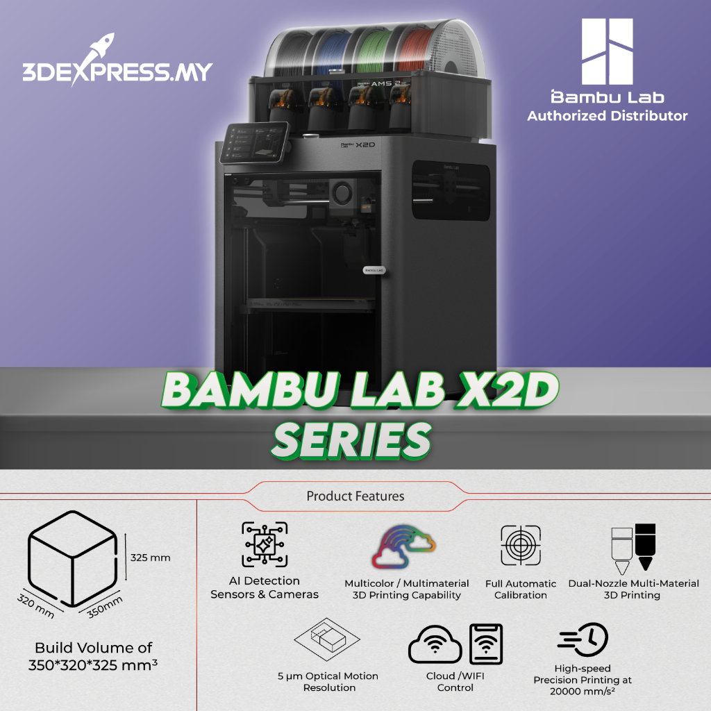 [PRE ORDER] Bambu Lab X2D Series 3D Printer