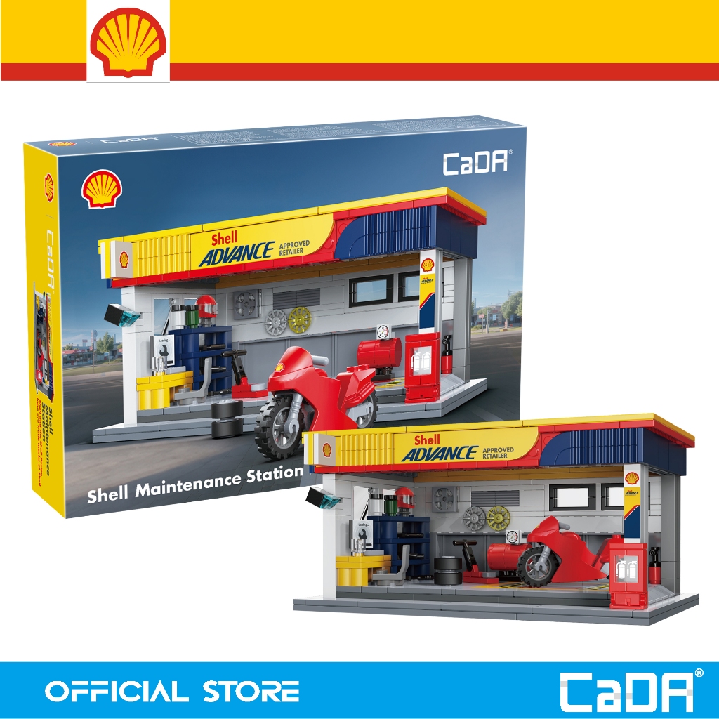 CaDA Shell Maintenance Station Brick Building Mechanical Master DIY ...