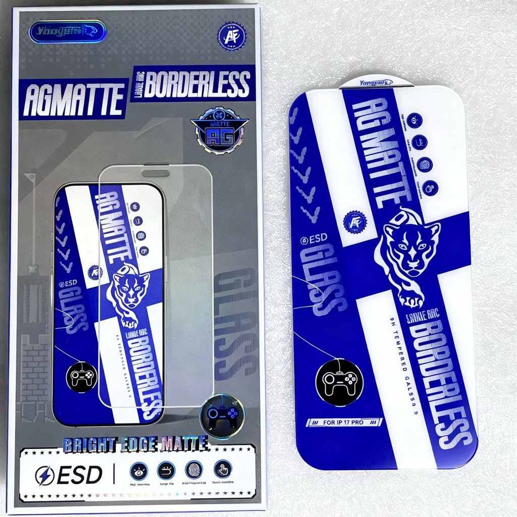 BORDERLESS Tempered Glass MATTE for iPhone 17 16 15 14 13 12 11 XR XS X ...