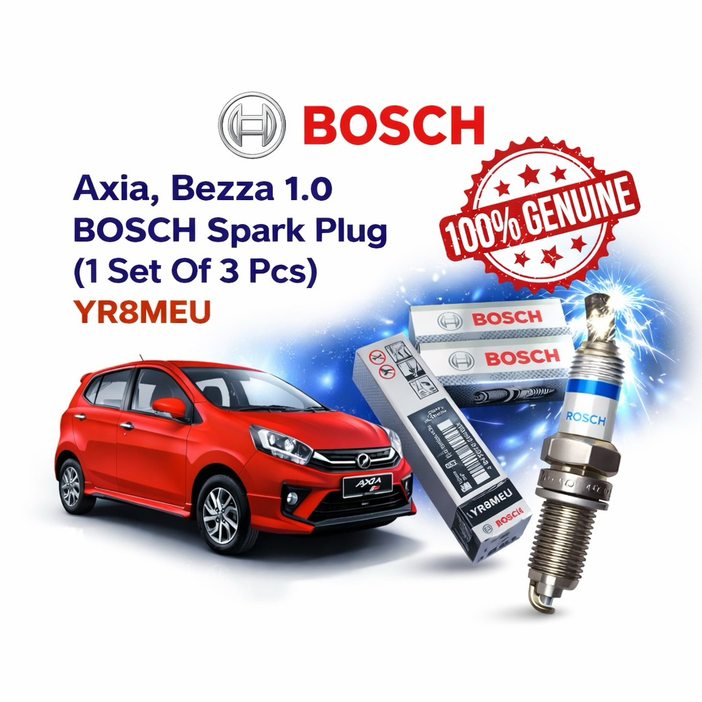 Axia, Bezza 1.0 BOSCH PLUG (3 pcs inside) YR8MEU | Shopee Malaysia