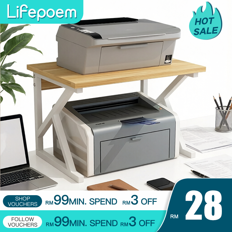 Printer Rack Print Shelf Document Rack Desk Organizer Multi-Layer ...
