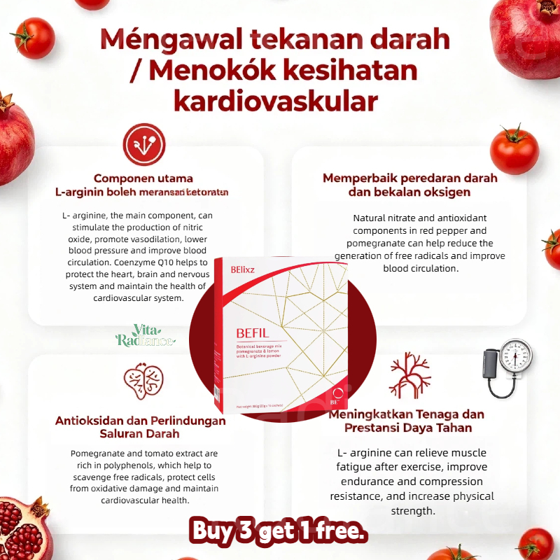 BElixz BEFIL 1 Box 15 Sachets helps regulate blood pressure and ...
