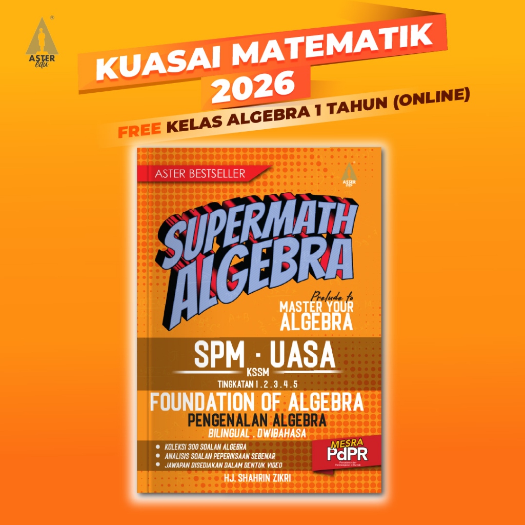 [TERMURAH 2026] ASTER EDU Supermath Algebra - Foundation Of Algebra ...