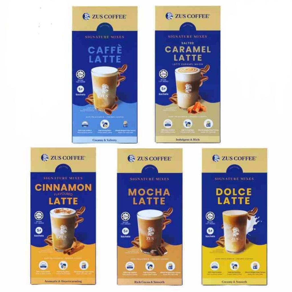 ZUS Signature Mixes Premium Instant Coffee -1 Box 5 sticks (Mix & Match ...