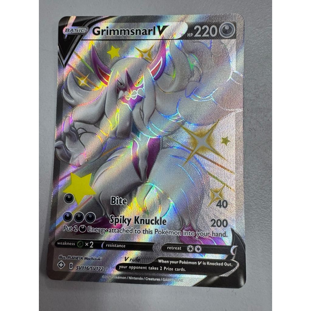 Dark Type - Pokemon Card V - Shiny Grimmsnarl V Sv116/Sv122 | Shopee  Malaysia