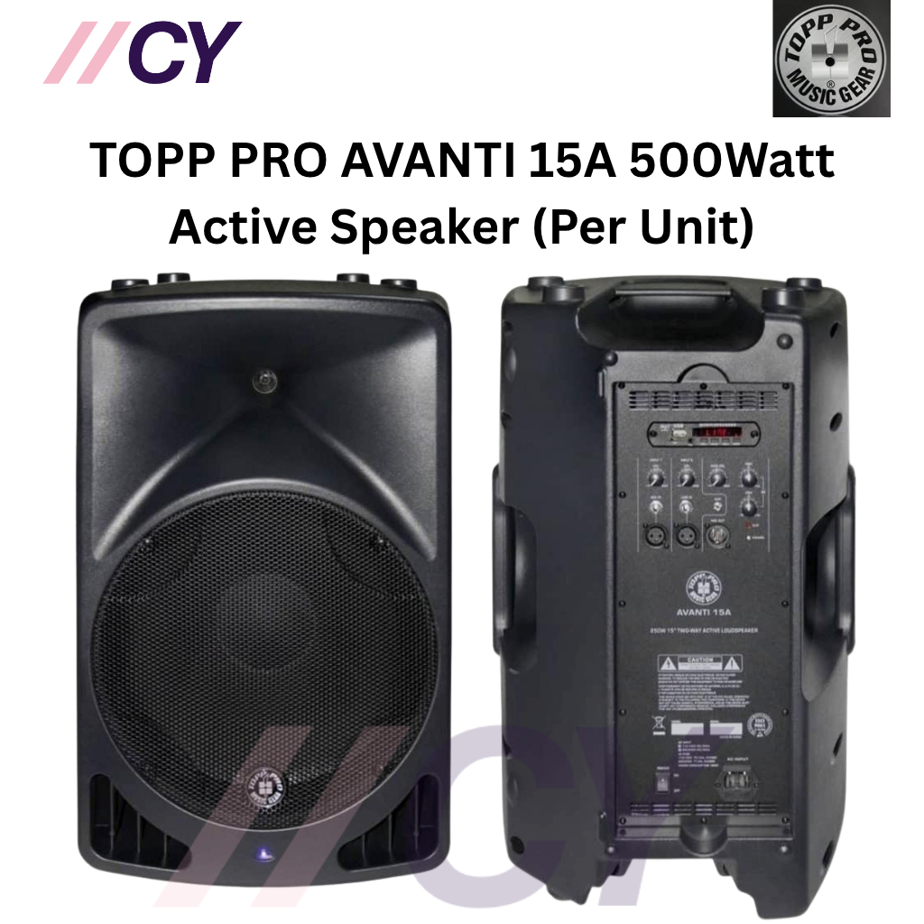 TOPP PRO AVANTI 15A 500Watt Active Speaker (Per Unit) | Shopee Malaysia