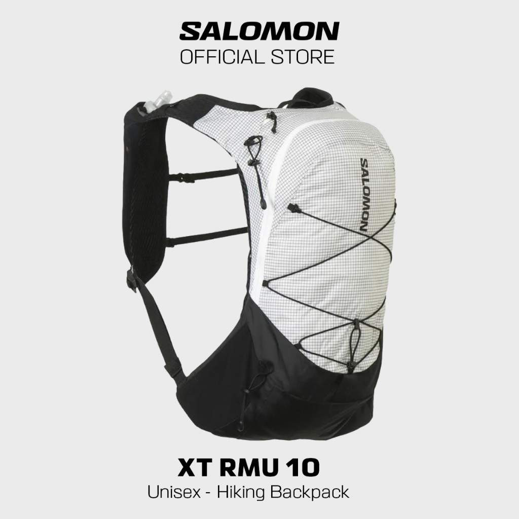 Salomon XT RMU 10 SET リュック ホワイト ブラック SALOMON Unisex XT RMU 10 Set Hiking Backpack - Hydration Pack