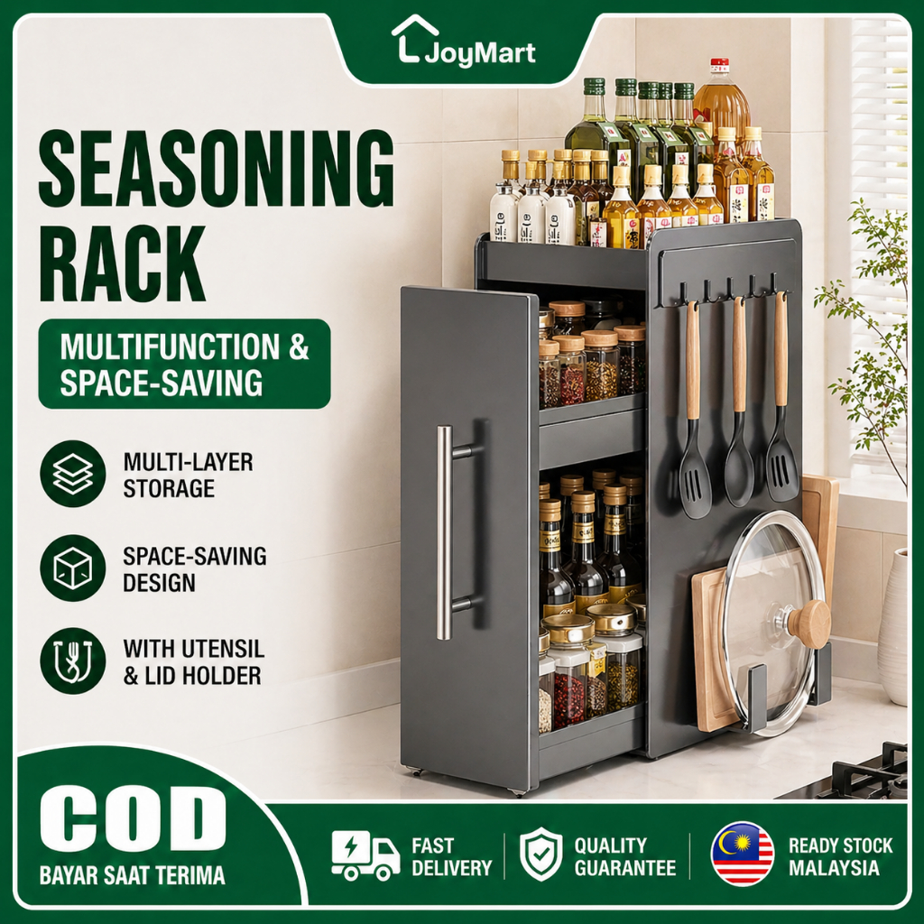 Rak Rempah Ratus Dapur Spice Rack Seasoning Rack Kitchen Organizer ...