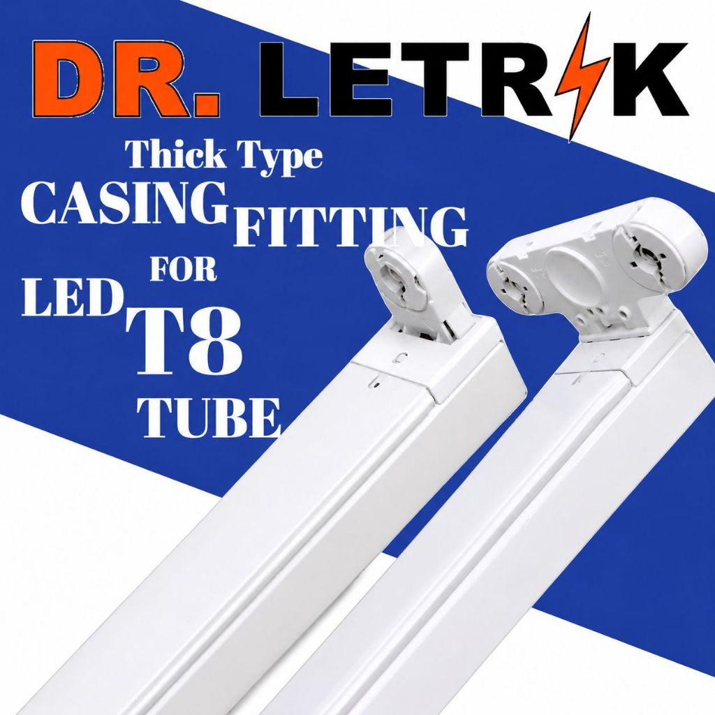 (Thick Type) Casing Fitting for LED T8 TUBE [ 2feet / 4feet ] Single ...