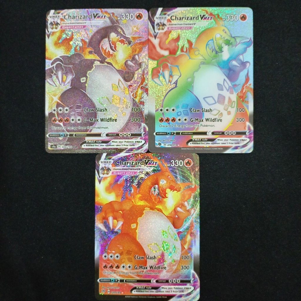 3 pcs / set Shiny Charizard VMAX SV107/SV122 SWSH Rainbow rare Sword&Shield  Shining Fates Gred S PTCG Pokemon Card Game | Shopee Malaysia