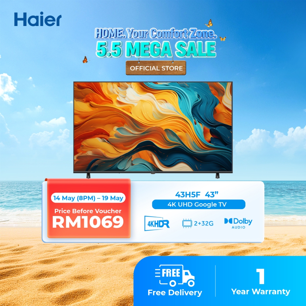 [FREE SHIPPING / READY STOCK] Haier 43