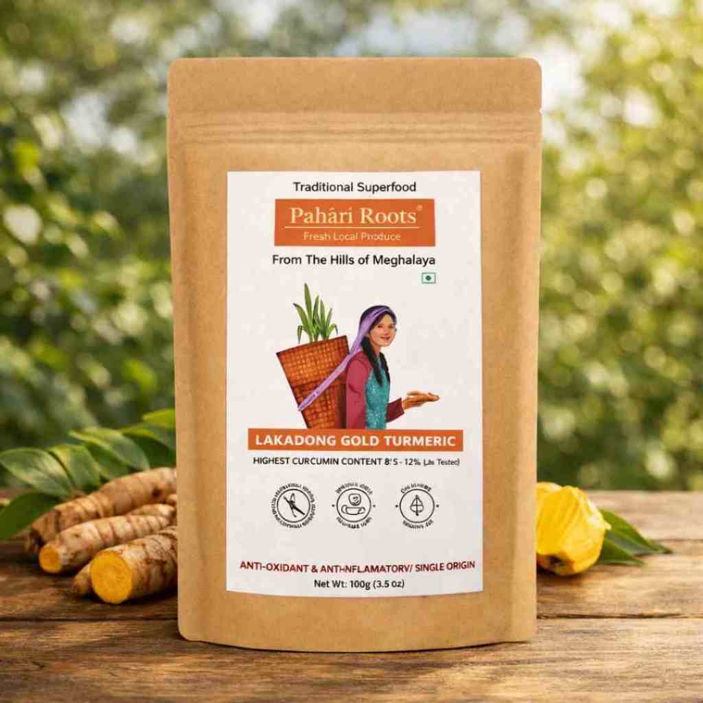 NATURAL PREMIUM LAKADONG TURMERIC (TUMERIC) POWDER 100 GMS (姜黄粉 Spice ...
