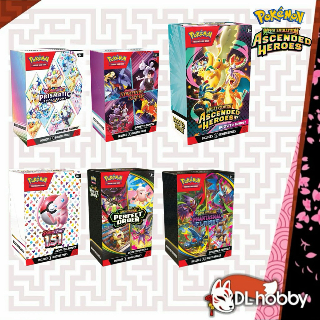Pokemon TCG Booster Bundle Collection Mega Evolution / Scarlet & Violet / Prismatic  Evolution / Mega EX Pokemon TCG | Shopee Malaysia