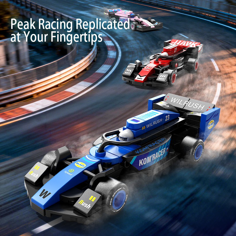 F1 Racing Car Building Blocks Pull-Back — image 3