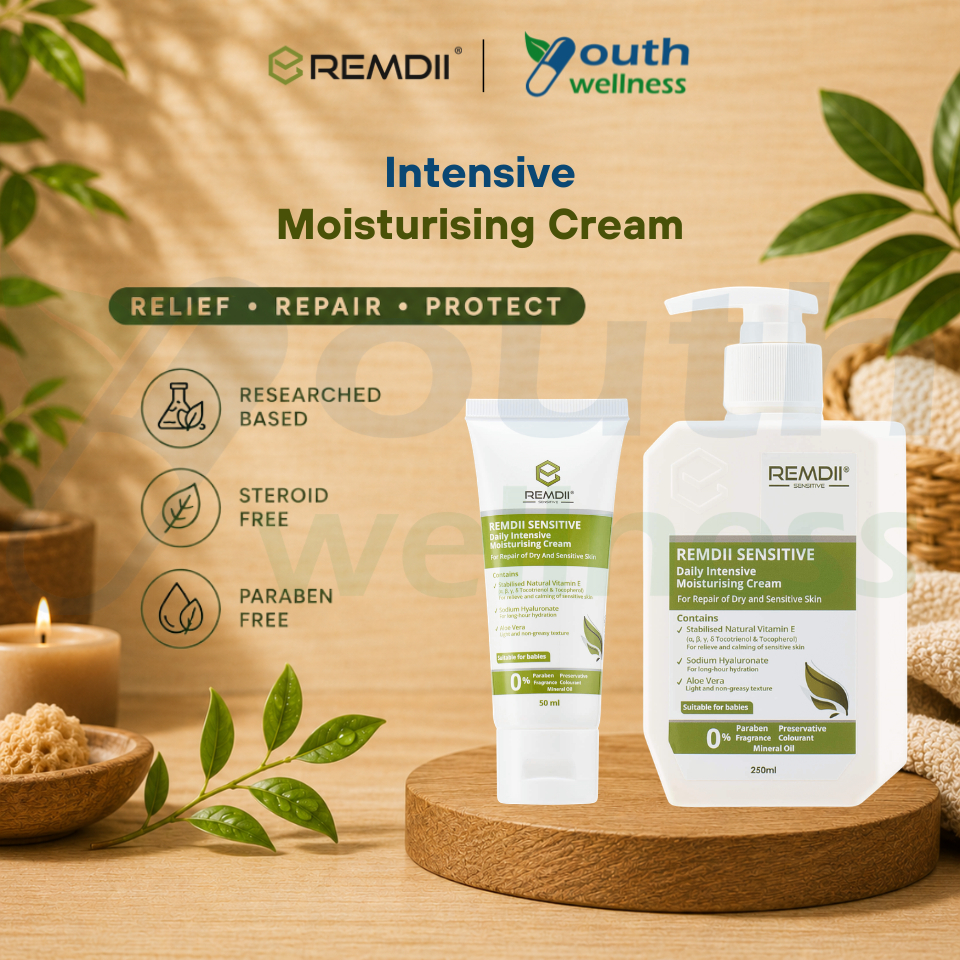 Remdii Sensitive Series Intensive Moisturising Cream (Eczema, Psoriasis ...
