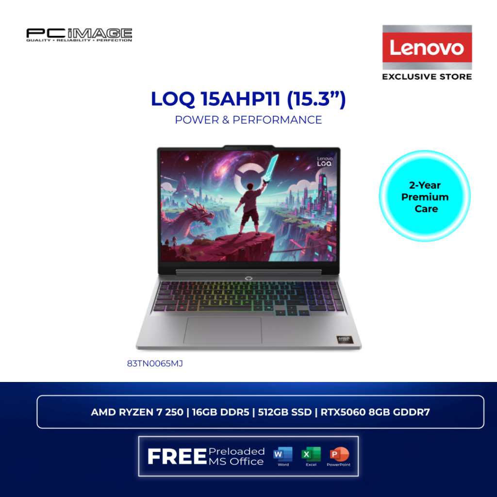 LENOVO LOQ 15AHP11 83TN0065MJ (R7 250/16GB D5-5600/512GB G4/RTX5060 8GB ...