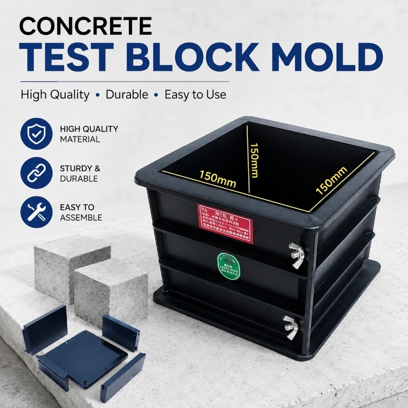 Concrete Test Block Mold Plastic Mould Compression and Impermeability ...