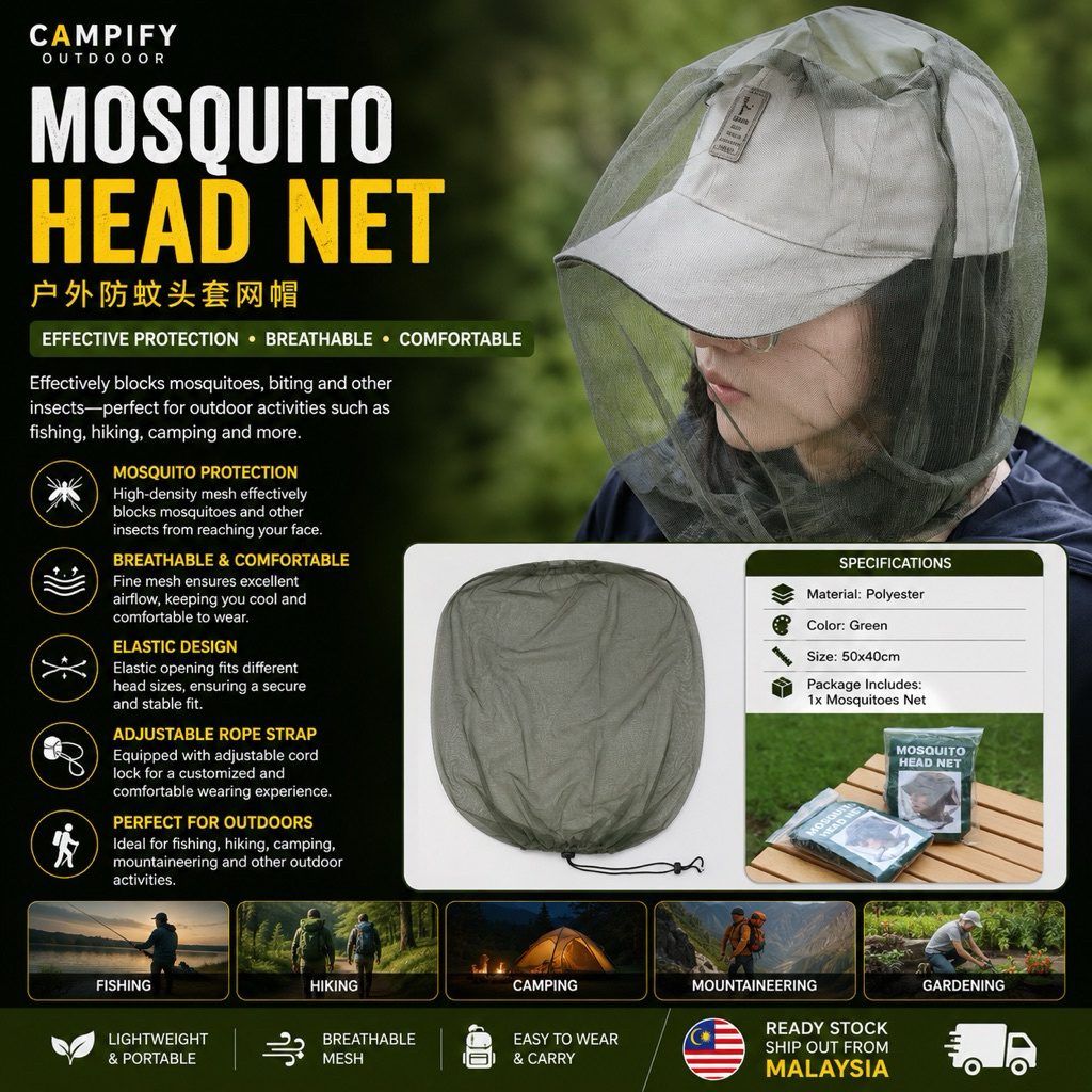 Anti Mosquito Net Topi Anti Nyamuk Lebah Bee and Mosquito Proof Jaring ...