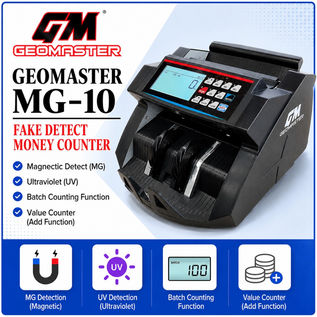 GEOMASTER MG-10 Money Notes Counter ,Money counter Machine with UV/MG ...