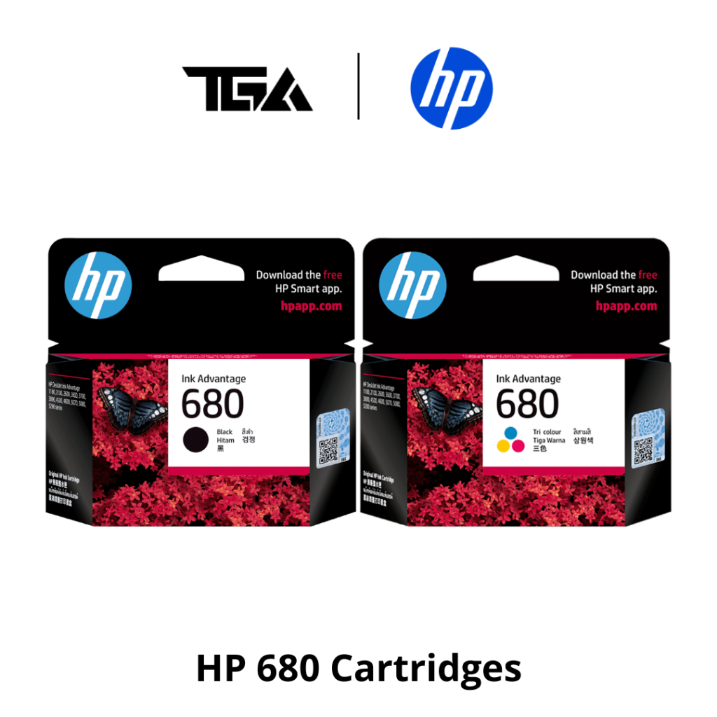 HP 680 Ink Cartridges for HP 2135, 3835, 3775, 3776, 3777, 5275 ...