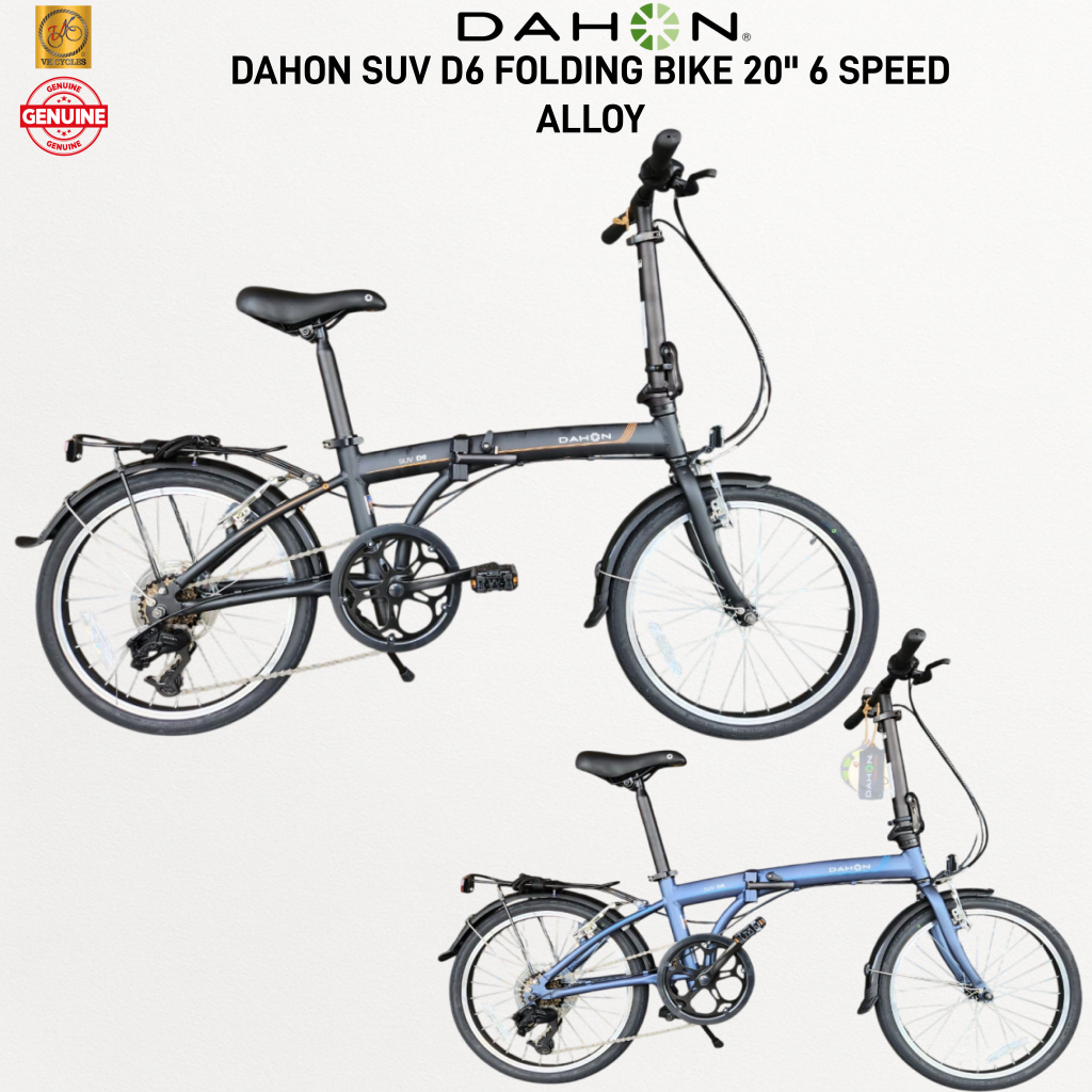 DAHON SUV D6 20inch FOLDING BIKE ALUMINUM DAHON 6 Speed Blue And Black ...