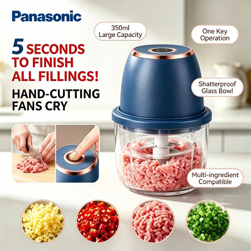 Panasonic Mini Blender 350ML 6-Blades Pengisar Bawang Baby Food ...