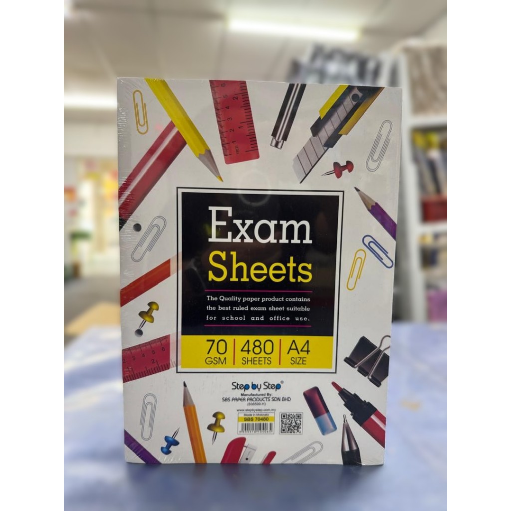Foolscap Paper 480sheets 70gsm WITH HOLD/Kertas Kajang A4 / Test Pad ...