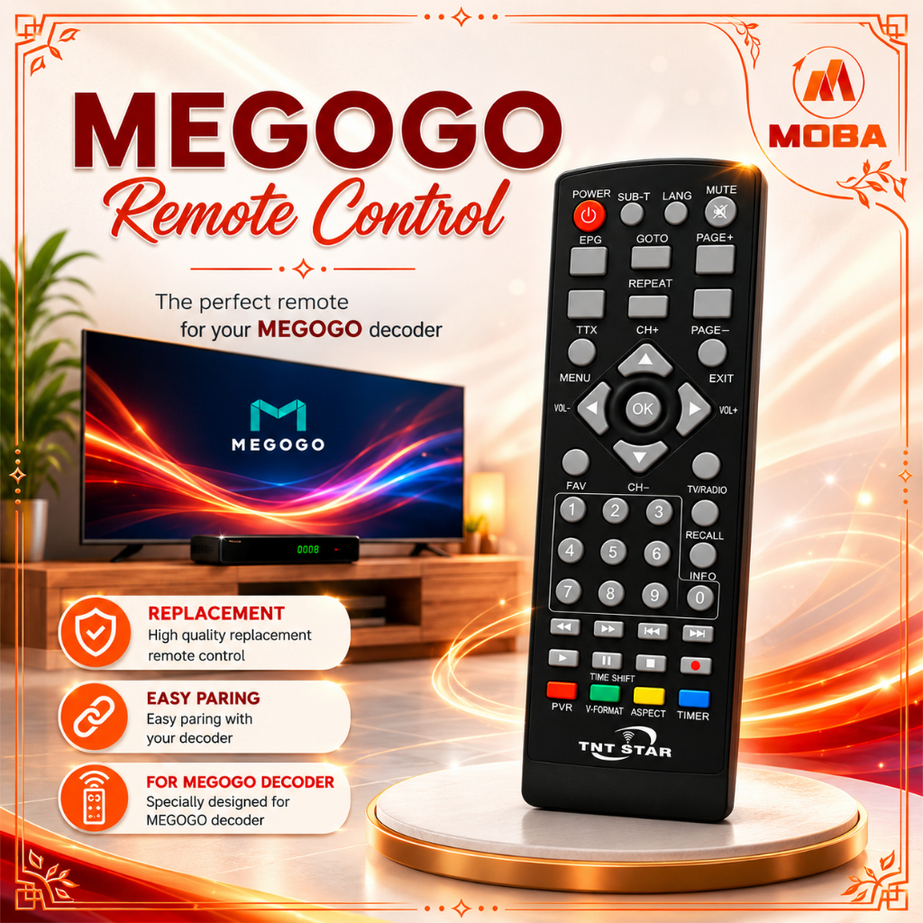 Megogo Digital Decoder Remote Control Replacement Alat Kawalan Jauh ...