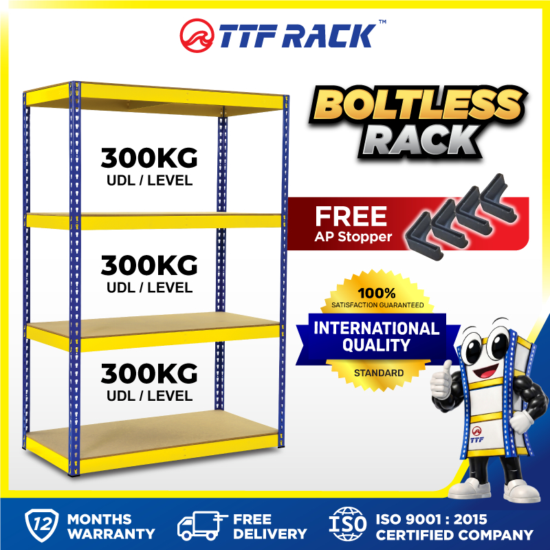 TTF Rack™Boltless Rack H183-213cm D76-122cm/Rak Besi Bertingkat ...