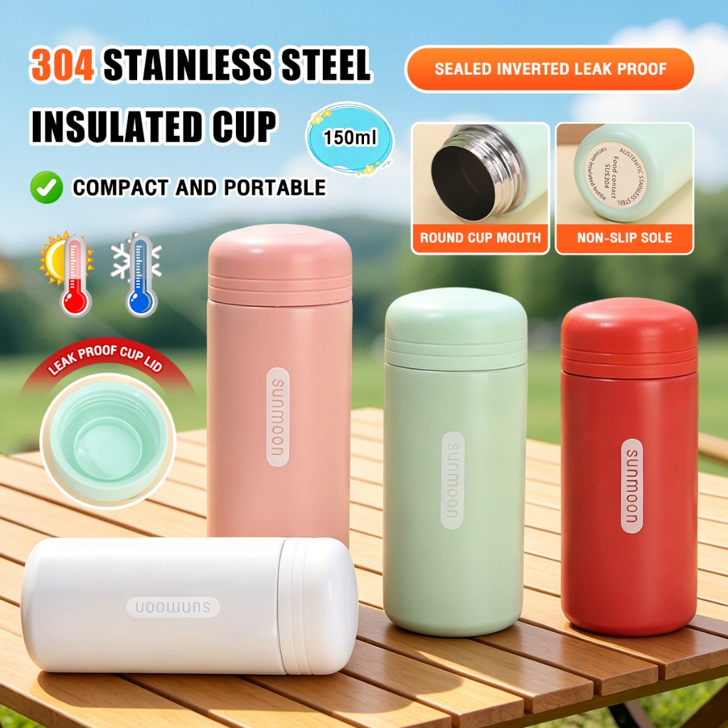 150ml Mini Portable Stainless Steel Insulated Water Bottle For Hiking ...