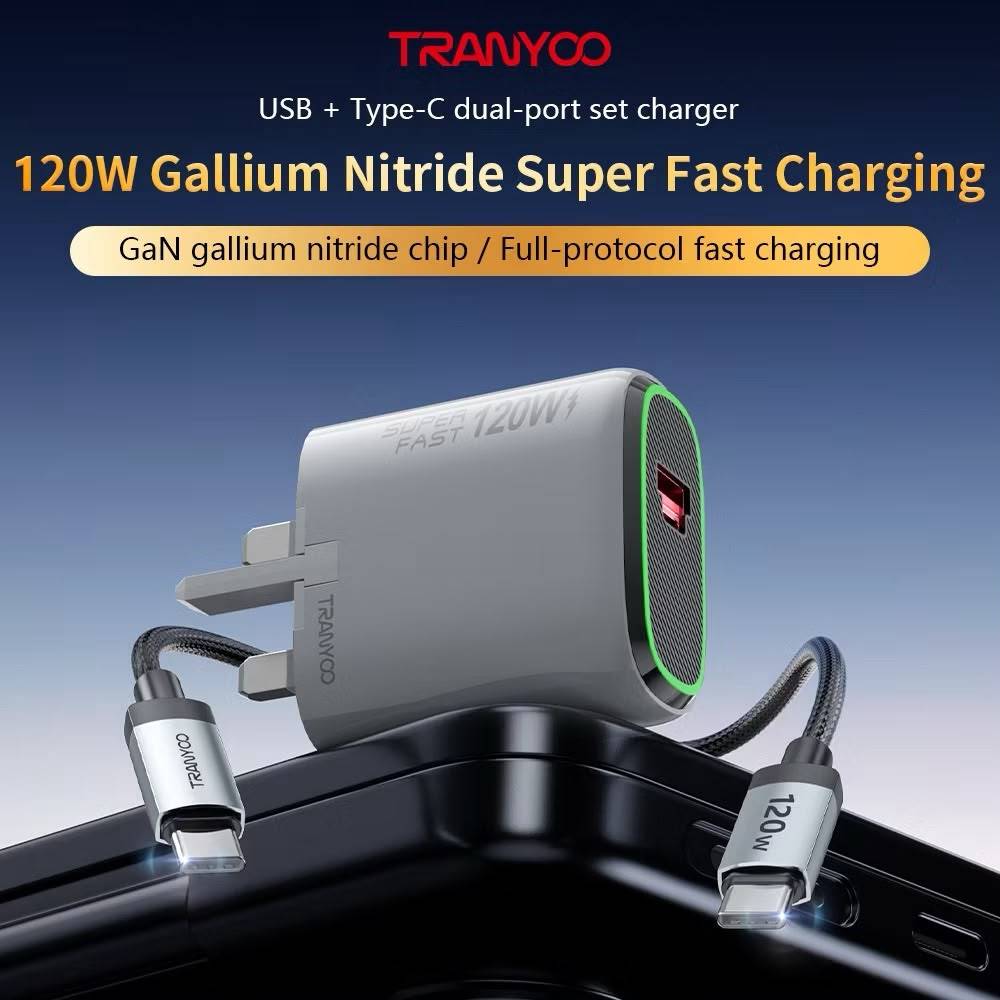 TRANYOO T-UK9C GaN 120W Super Fast Charge - Laptop Charger - Support ...