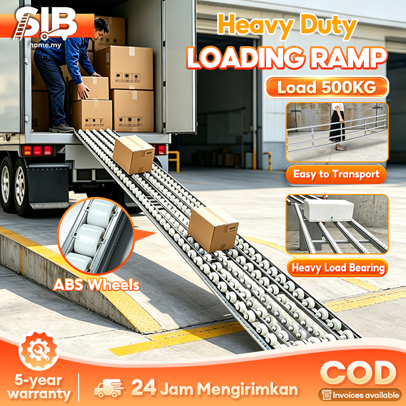 Roller Ramp Loading 500KG Heavy Duty 3/4/5 Rows Ramp Warehouse Moving ...