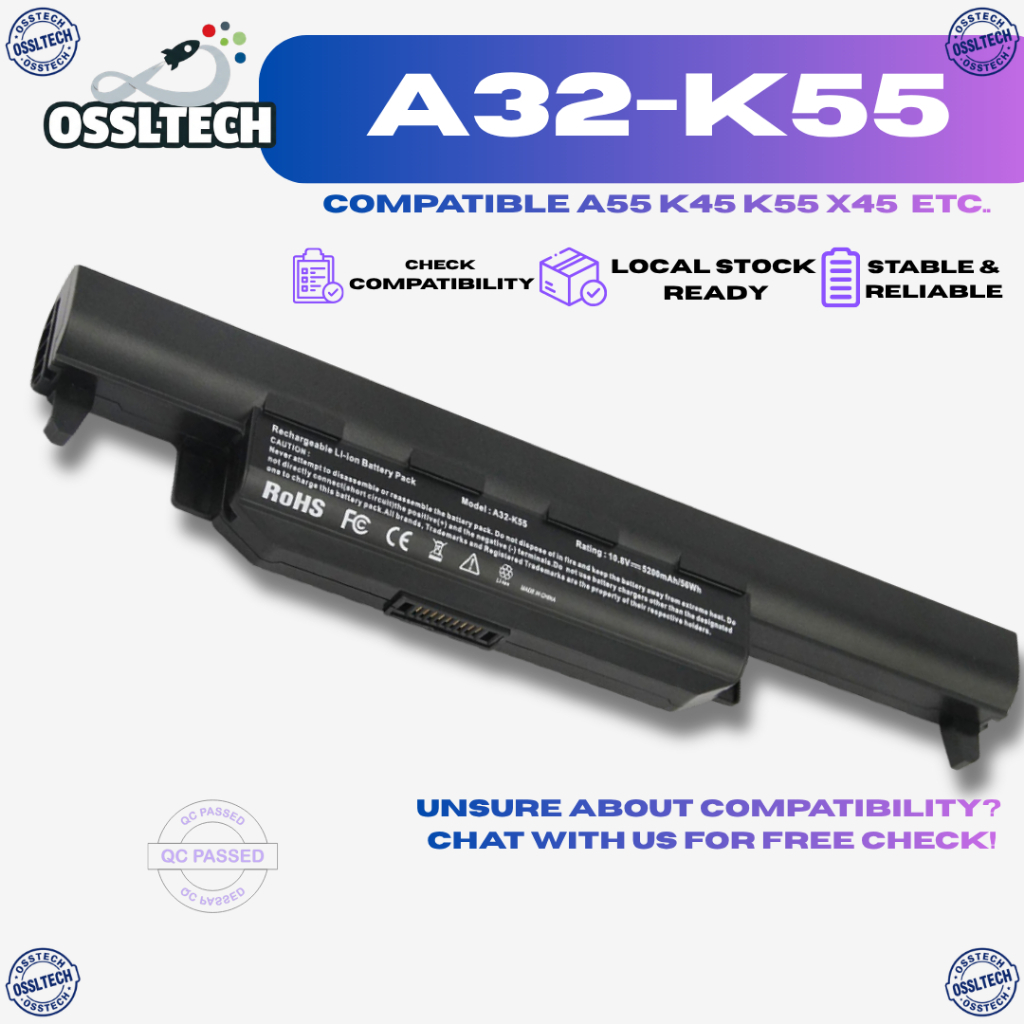 Asus A32-K55 for A45 A55 K45 K55 X45 X45U X55 X55V X75 X75A X75V X75VD ...