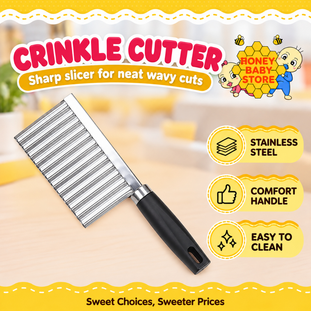Pisau Kentang Vegetable Cutter Potato Wave Knife Multifunctional Baby ...