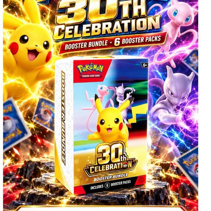 Pokemon 30th anniversary booster bundle 6 packs | Shopee Malaysia
