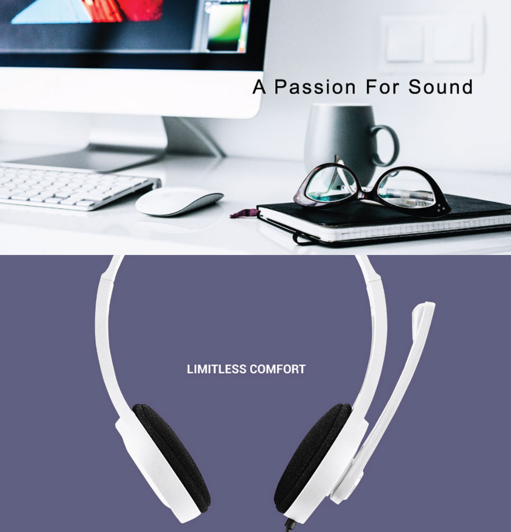 Edifier K550 OnEar Wired Headphones AUX Jack Adjustable Mic