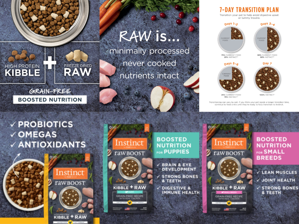 INSTINCT Dog Raw Boost Grain-Free Recipe with Real Chicken All Life ...