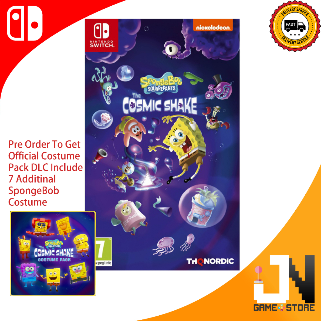 Nintendo Switch SpongeBob SquarePants The Cosmic Shake (English/Chinese ...