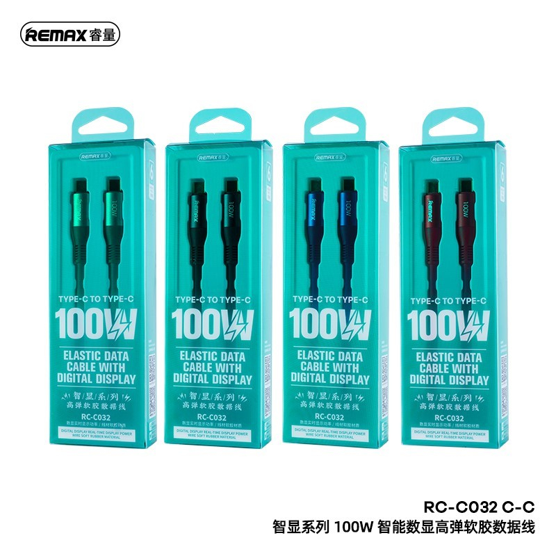 REMAX RC-C032 DIGITAL DISPLAY REAL TIME DISPLAY POWER WIRE SOFT RUBBER ...