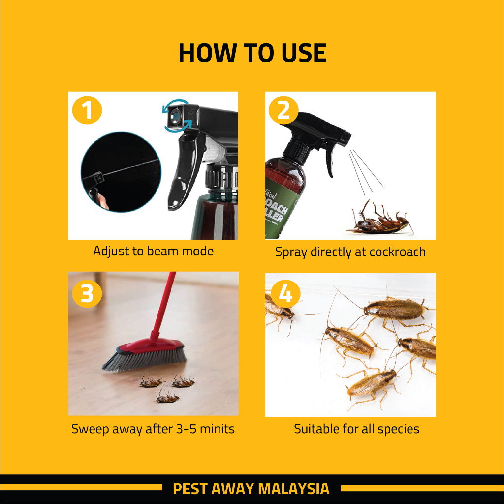 Pest Asia Natural Ant Killer Spray / Roach Killer Spray / Bug Killer ...