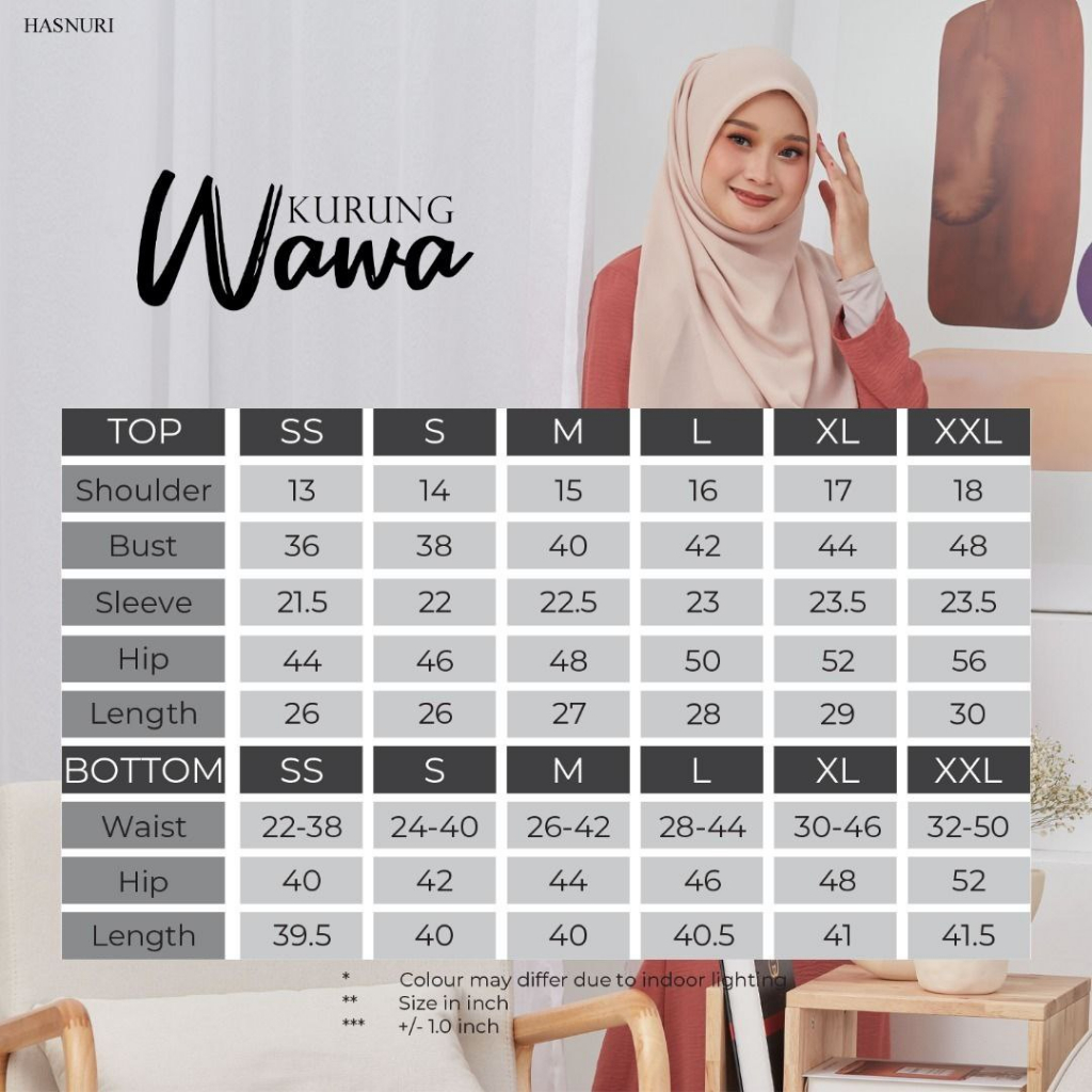 Baju Kurung by HASNURI Wawa Dress Muslimah Mini Ropol Sedondon Ibu Anak ...